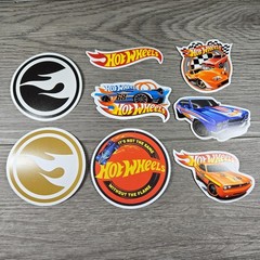 8 Hot Wheels Stickers Vinyl Sticker Decal Pack UV Waterproof Matte Finish HQ