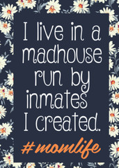 Funny Mom «MADHOUSE» Fridge Magnet Kitchen Home Decor – 3.5″ x 2.5″ Made in USA