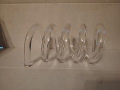 Mid Century Modern Dorothy Thorpe Lucite Letter Holder