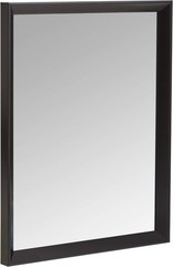 Rectangular Wall Mount Mirror 16″ X 20″ – Peaked Trim, Black
