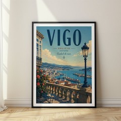 Vigo Travel Poster Print, Wall Decor