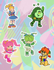 Rainbow Brite 80’s 5pc Sticker Pack