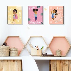 Transform Your Space: 9 Motivational Black Girl Art Prints for Kids’ Rooms