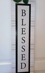 3 Welcome Home Hanging Vertical Rustic Sign Door Farm Cottage 2ft × 6in Set Lot