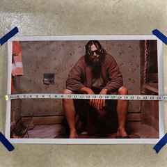 The Big Lebowski ✅ “The Dude” ✅ 1998 Movie Poster Canvas Wall Art ✅ 90s ✅ 16×24”