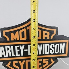Harley Davidson Wall Sign Night Light – LED USB Powered Lightbox Mancave Sign