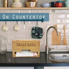 Trash Bag Dispenser with Handles, Garbage Bag Holder for Standard 13/30 Gallo…