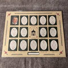 1997 Ivy Hill Productions Cottage Core School Days School House 11×14 Photo Mat