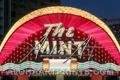 The Mint Casino Main Entrance at Dusk Fremont Street Las Vegas 1970 Photo Print
