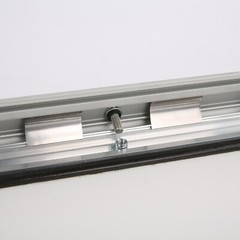 Lockable Weatherproof Front Loading Snap Poster Picture Frame Aluminum Silver