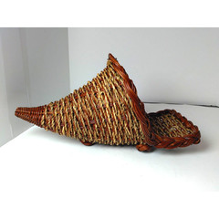 Small Cornucopia Basket – Free Standing or Hanging – Adorable! – Fast Shipping!