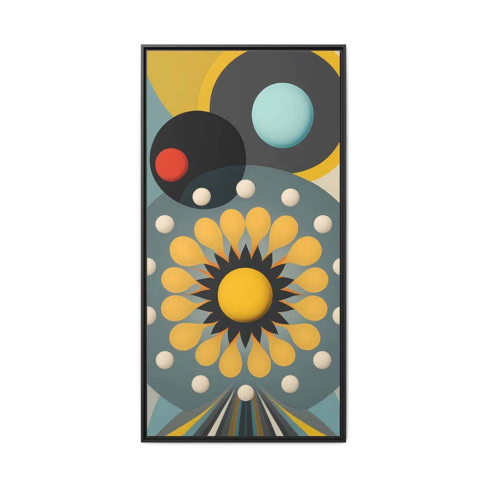Modern Abstract Geometric Art – 30×60 Matte Canvas, Vertical, Ready to Hang