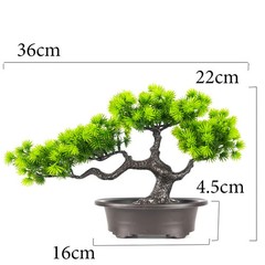 27cm Artificial Pine Bonsai Fake Tree Plastic Plant Desktop Home Decor Tanhai Pi