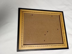 Handcrafted Inlaid Wooden Photo Frame Brown Fits 9.75 X 7.75″ Made In Thailand