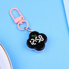 Mini Cloud Digital Watch Keychain Portable LED Electronic Clock for Backpack Bag