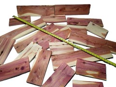 10lbs Red Cedar Wood PLANED SMOOTH Kiln Dry Scrap Lumber Drop Pieces SHIPs FREE!