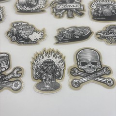 Lot of 18 BOMONSTER Hot Rod Vehicle Vinyl Stickers