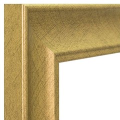 Craig Frames 1.75″ Contemporary Brushed Gold Picture Frames With a Single Mat