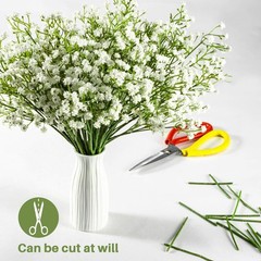 20Pcs Baby Breath Artificial Flowers Fake Babys Breath Gypsophila Flower White