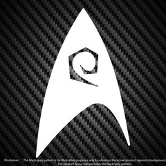 2X Star Trek Engineering Fleet Insignia Badge 5″ Vinyl Decal Window Sticker v2