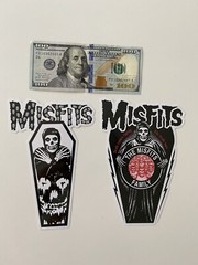 MISFITS STICKER MISFITS BAND STICKER Large 7” Sticker Metallica Samhain 2 SET
