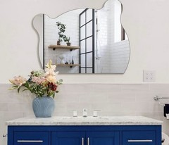 Stylish Design Irregular Mirror | Bathroom Mirror | Vanity Mirror Labubu Bear