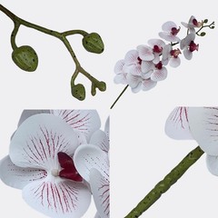 9 Heads Artificial Phalaenopsis Flowers 4 Pcs Artificial Orchid Flowers 42 in…