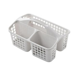 Portable Plastic Shower Basket Simple Functional Hollow Out Storage Basket WasAA