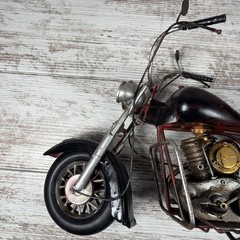 Vintage HomeGoods Motorcycle Metal Model Art Home Decor 15” 1/6 Scale