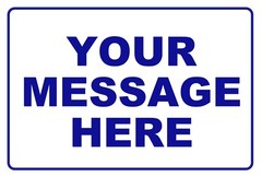 12×8 Custom Personalized Message Metal Sign Create Your Text Home Business Decor