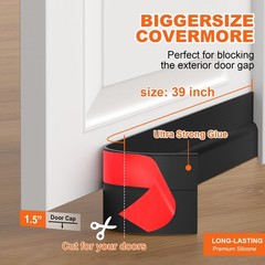 OXRQ Door Draft Stopper, Sweep for Bottom of Door, Weather Stripping…