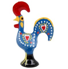 1.5″ Traditional Portuguese Aluminum Good Luck Barcelos Rooster – Set of 6
