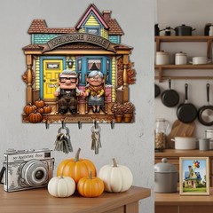 Welcome Old Couple Home Acrylic Key Hanger – Personalized Gifts For Couple