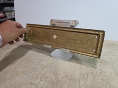 Solid Brass Door or Wall Sign Plaque 12″ X 3″ X 1/4″ PLAIN