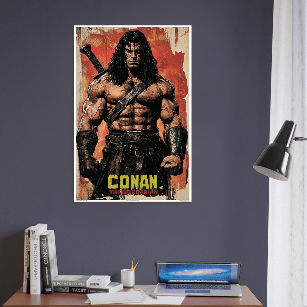 Conan the Barbarian Poster – R. Esberard Sword & Grit Art (2024)