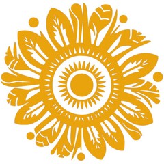 Hippie Feather Flower Two Pack 5″ Vinyl Decal Car Truck Window Wall Door Mirror