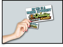 Quality Learning Honur Stoodent Decal Sticker Funny Political Humor