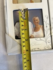 Wedding Photo Frame 3 Sections White Free Standing