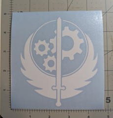 Brotherhood of Steel logo from Fallout video game series decal you choose color