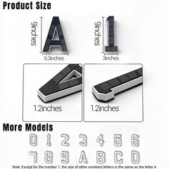 9 Inch Solar Lighted House Numbers for Outside, Waterproof LED Illuminated Addre