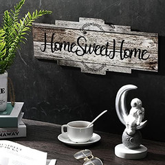 Home Sweet Home Sign, Rustic Wood Room Wall Decor, Farmhouse Plaque Wall Hanging