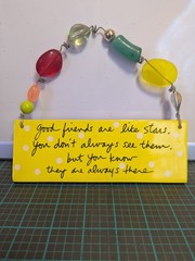 sandra magsamen plaque good FRIENDS are like stars New