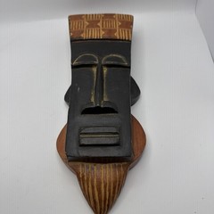 Hand Carved Wooden African Tribal Mask Wall Folk Art – Pier 1