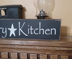 Country Kitchen Rustic Primitive Farmhouse kitchen sign Handcrafted customizable