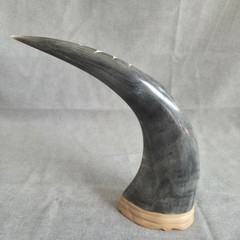 Eagle Carving Water Buffalo Horn Wood Base From KC Gifts in Canada