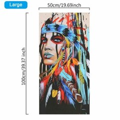 Art Decor Abstract Indian Woman Canvas Oil Painting Print Picture Home Wall Hang