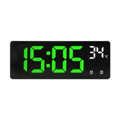 Digital Alarm Clock Travel Clock with Temperature Table Clock Large Display