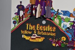Vintage Beatles Yellow Submarine Cover Art 6″ Art Print 45 Record Paper ONLY