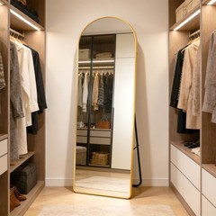 18″x61″ Full-length Floor Mirror Large Wall Bedroom Stand Alloy Frame Mirrors