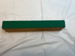 Vintage Wood 2-Tier Display Stand – Oak Greeting Trading Card Plate Rack